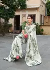 White Special By Kashvi Dull Moss Daily Wear Sarees Wholesale Shop In Surat	